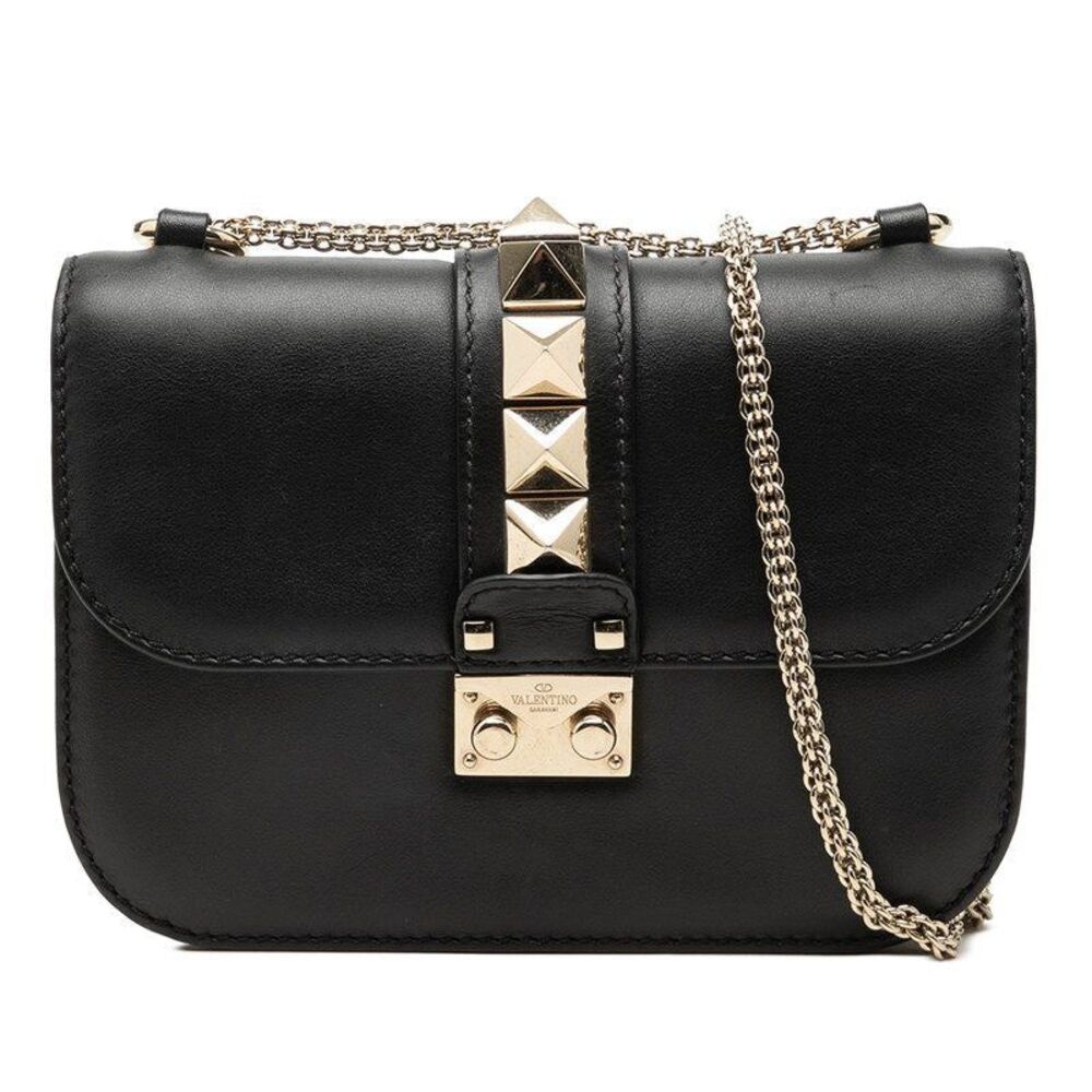 Valentino Rockstud Leather Chain Shoulder Bag